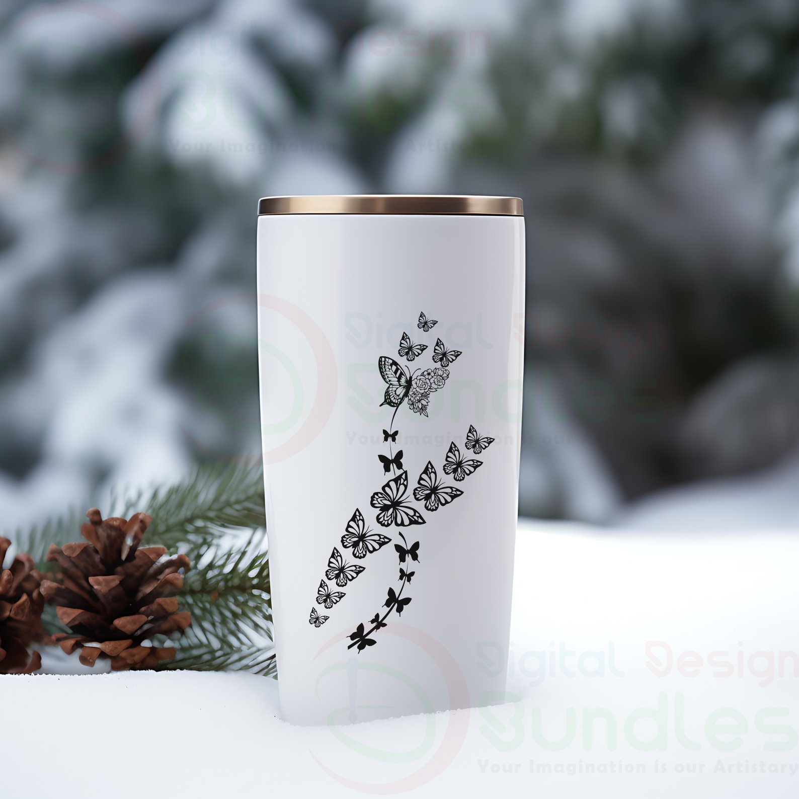 Flying Butterflies Svg- 3