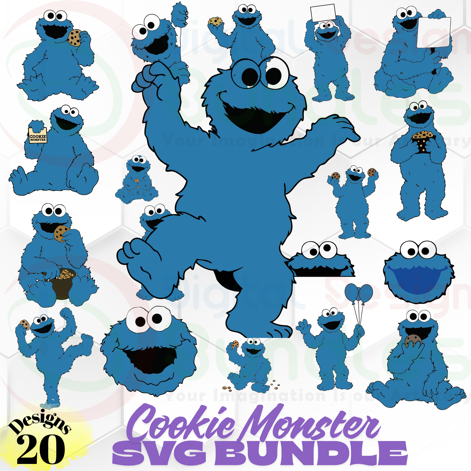 Cookie Monster SVG