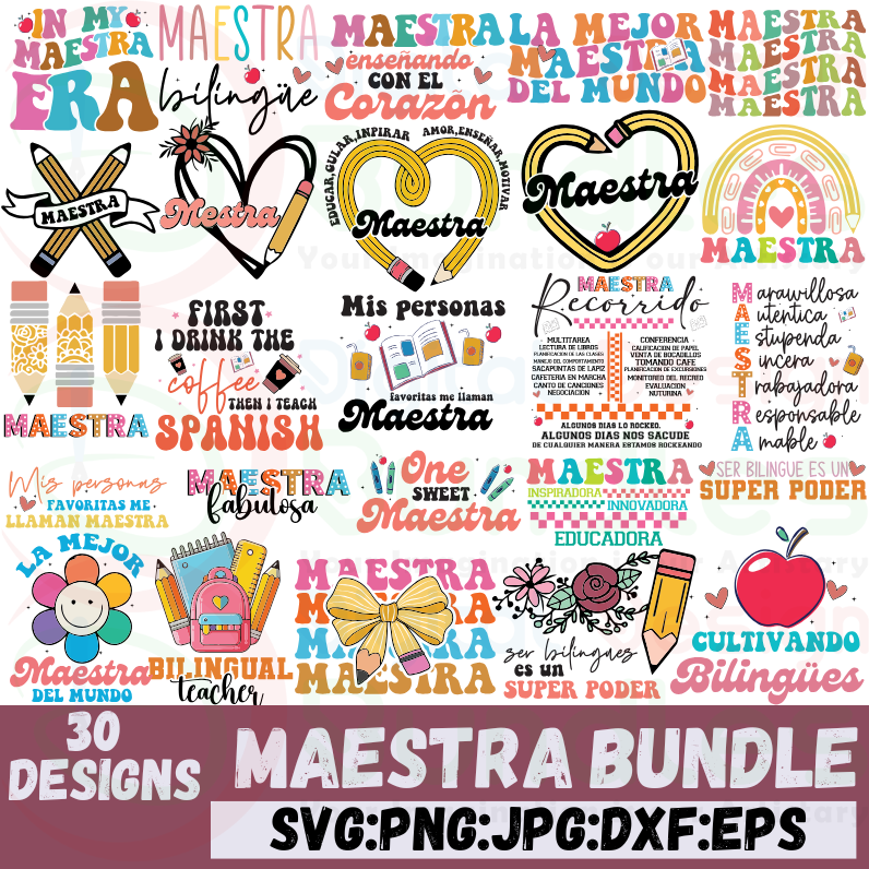 Maestra Spanish SVG