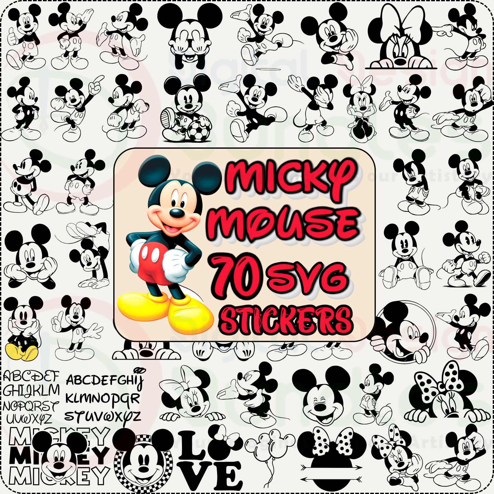 Micky Mouse SVG - 1