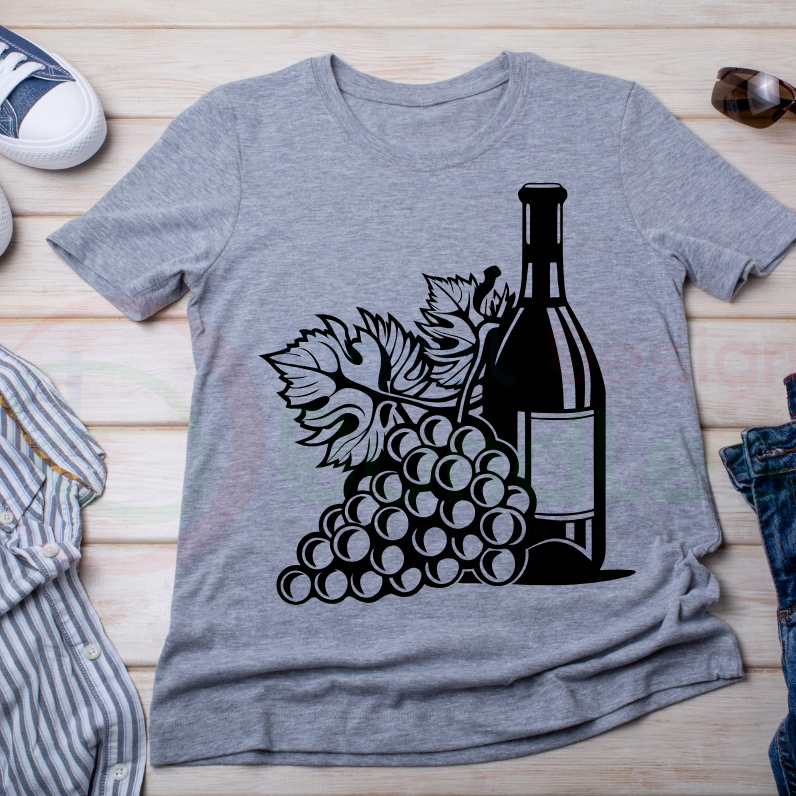 Wine and Cheese SVG