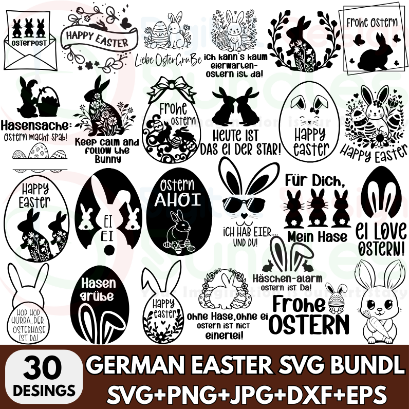 German Easter SVG Bundle