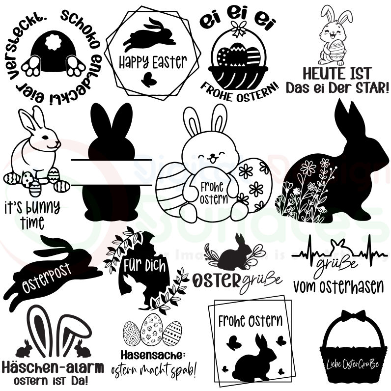 German Easter SVG Bundle