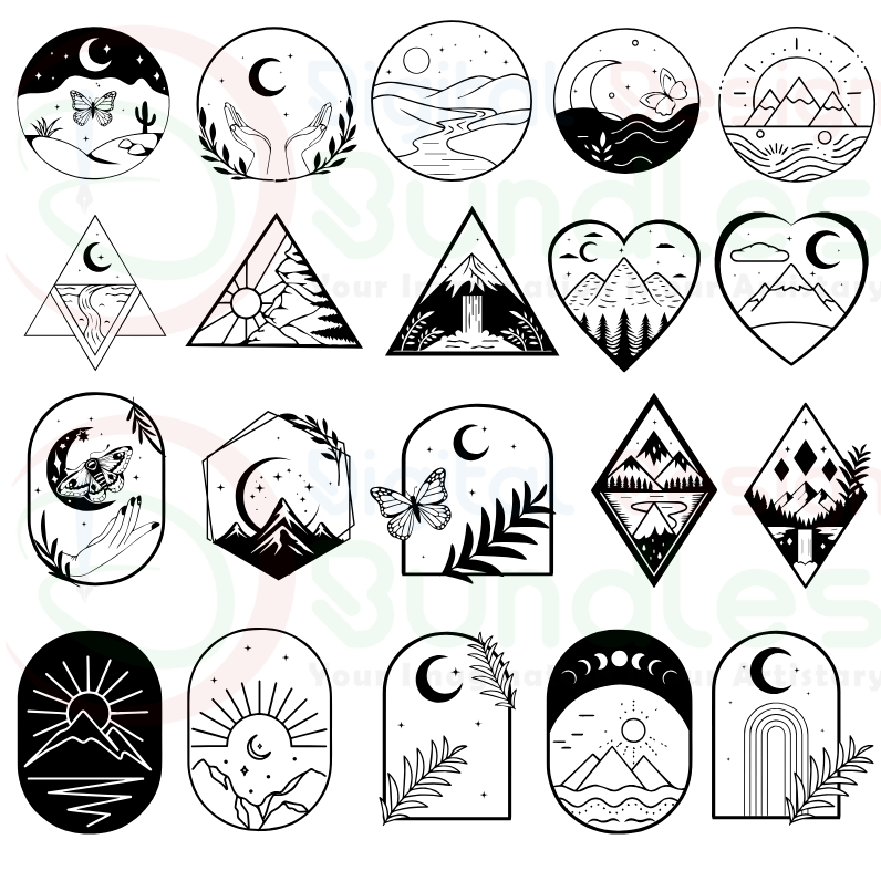 Boho Landscape SVG