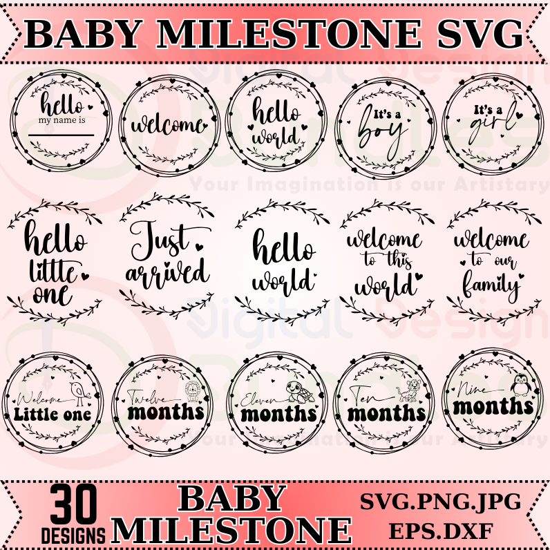 Baby Milestone SVG