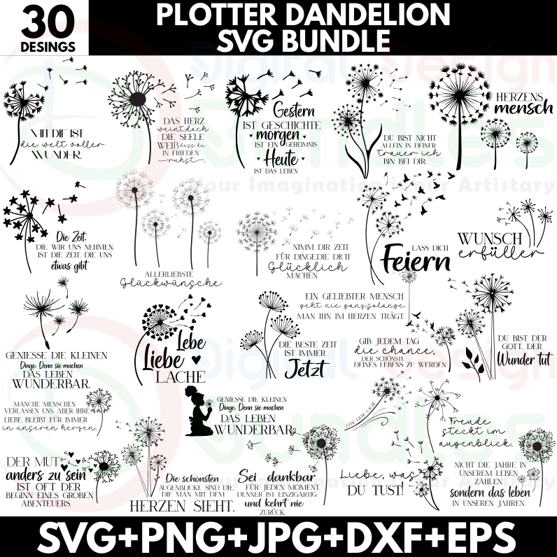 Dandelions Plotter SVG