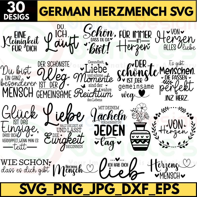 German Herzensmensch SVG