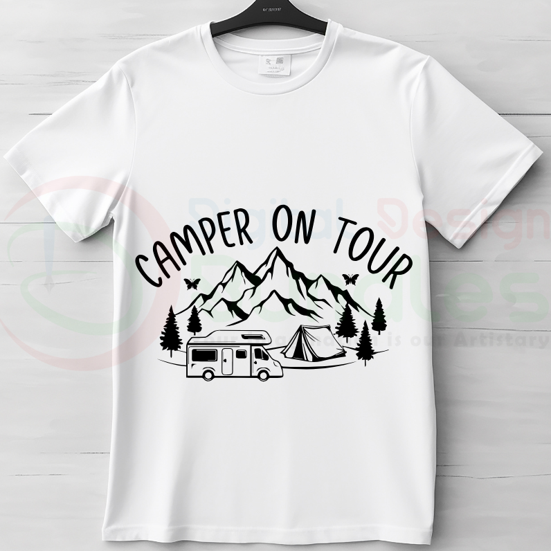 Camping Wohnwagen SVG