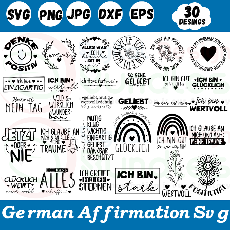 Affirmation SVG Bundle