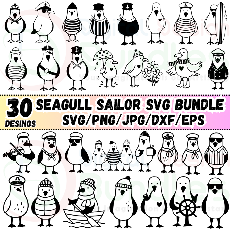 Sailor Seagull SVG