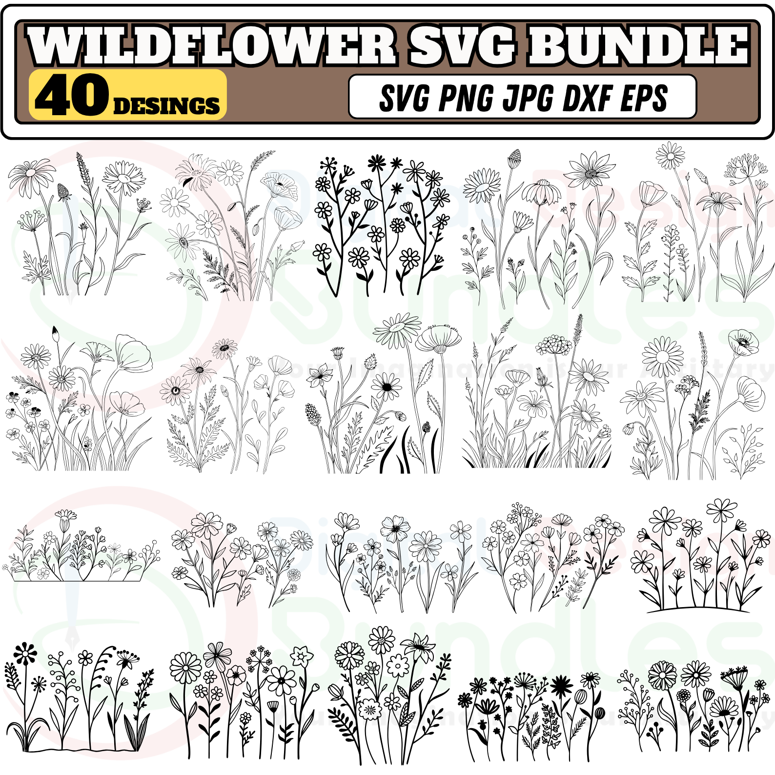 Wild Flower SVG