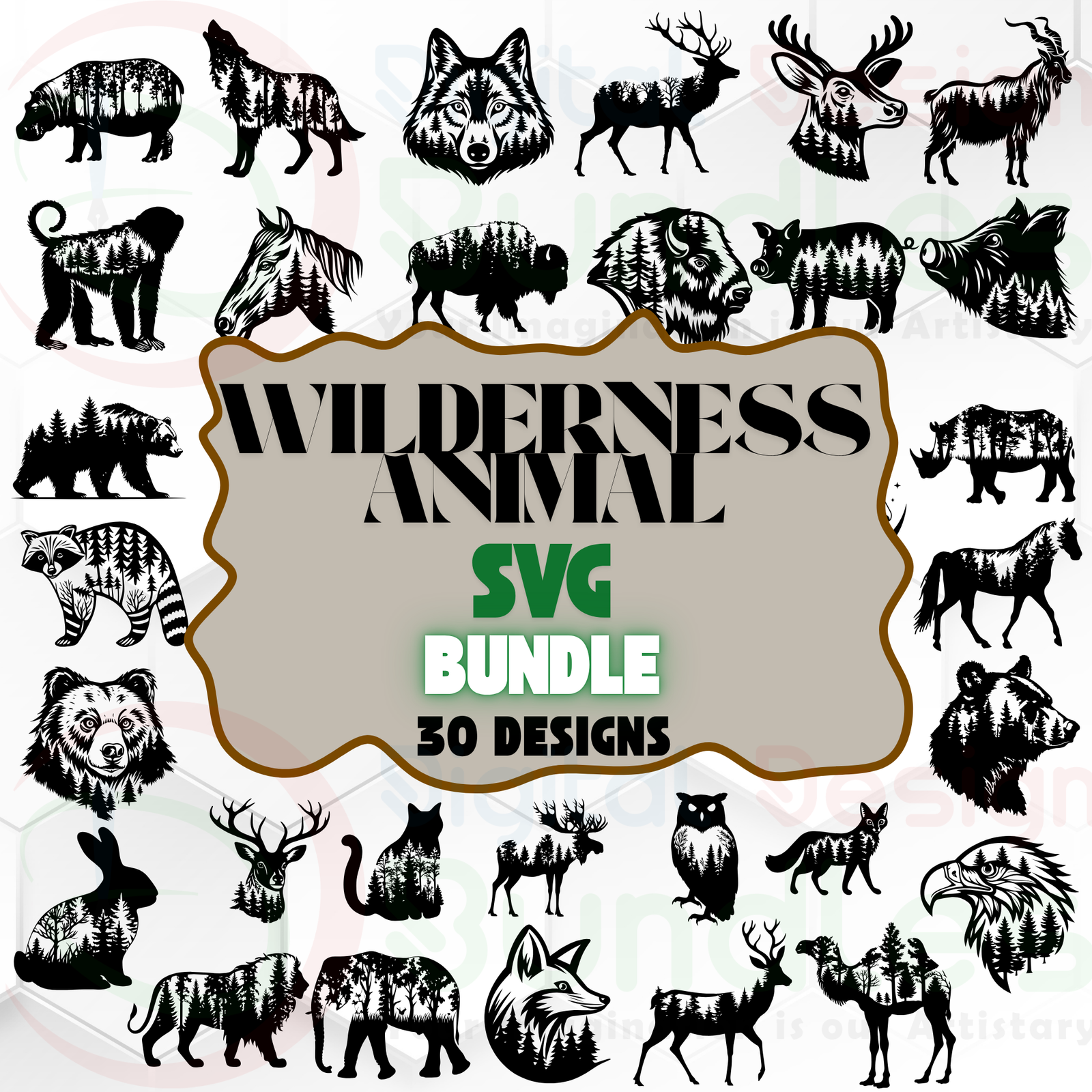 Wilderness Animals SVG