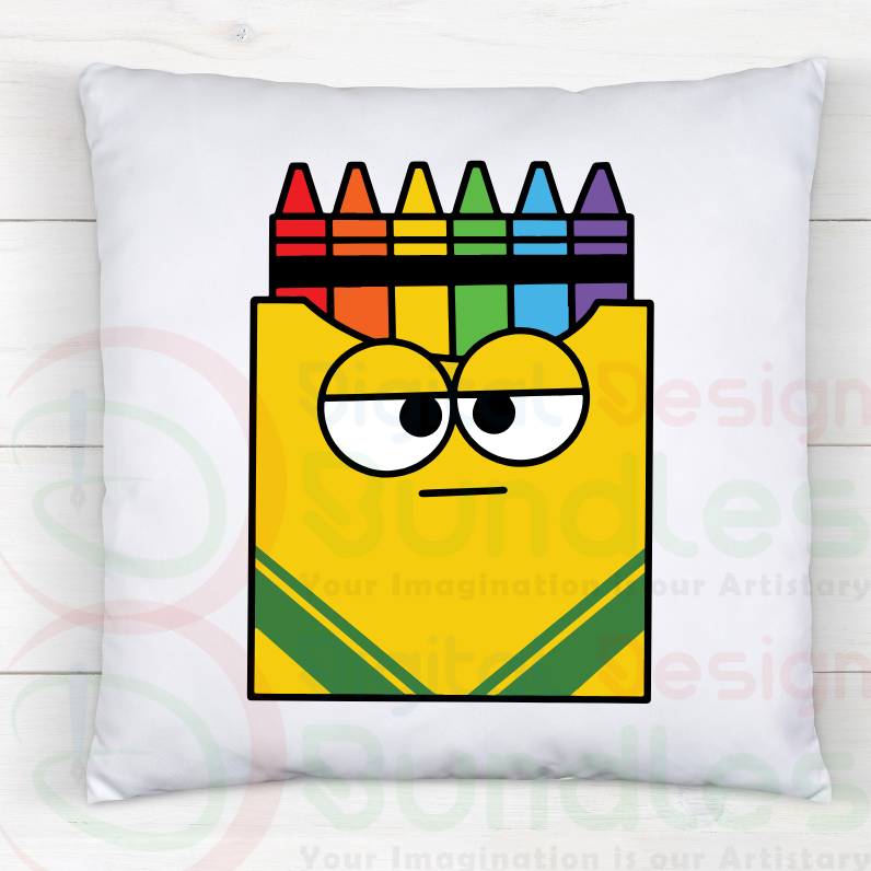 Crayon Split Monogram Svg