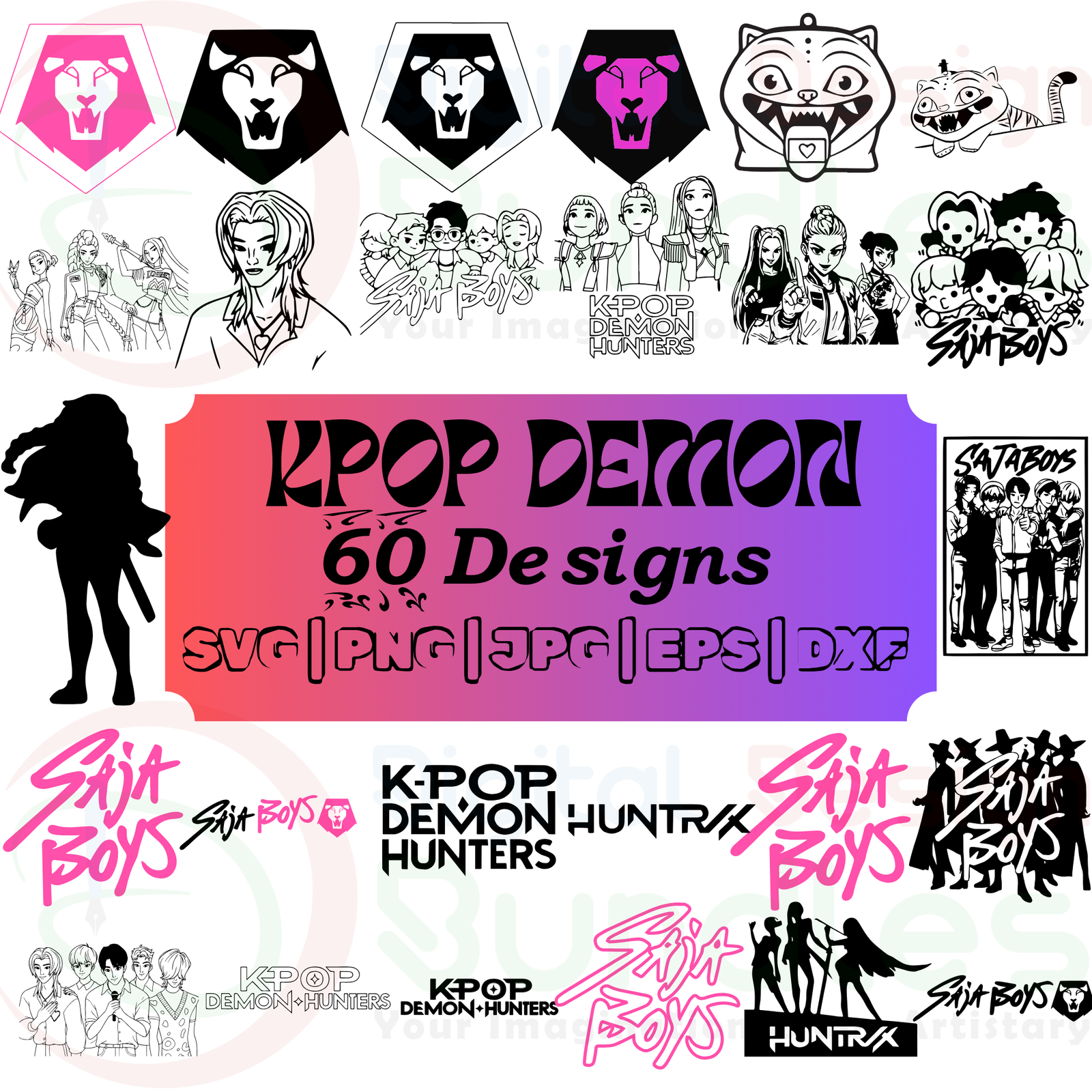 Kpop Demon Hunters SVG