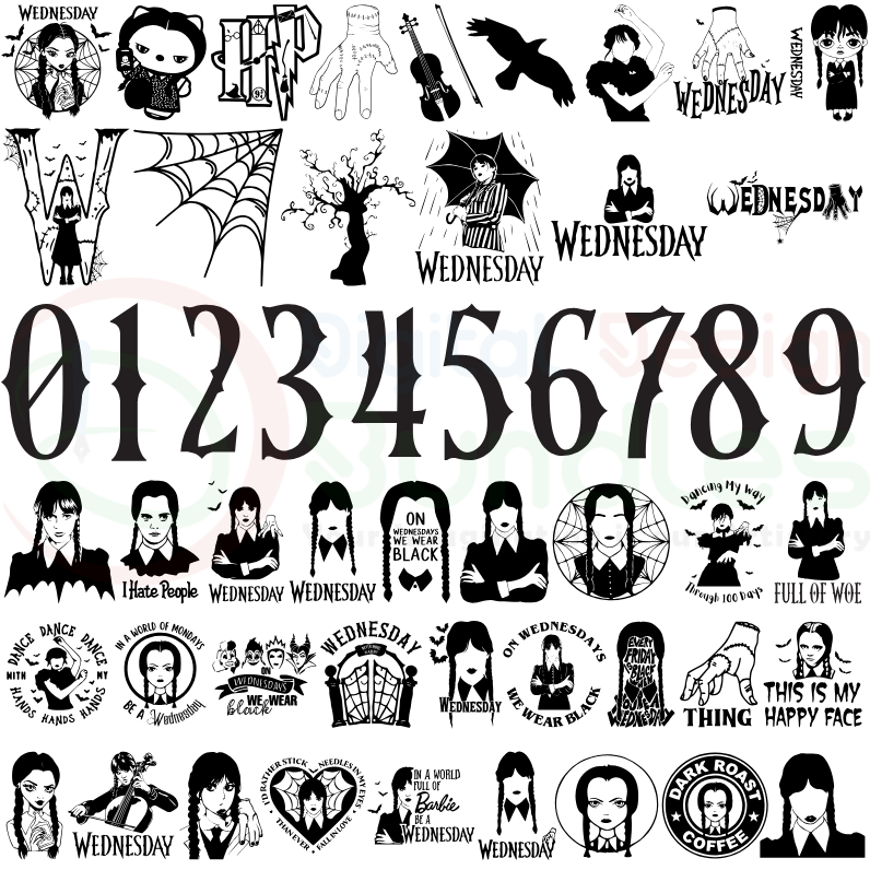 Wednesday SVG Bundle