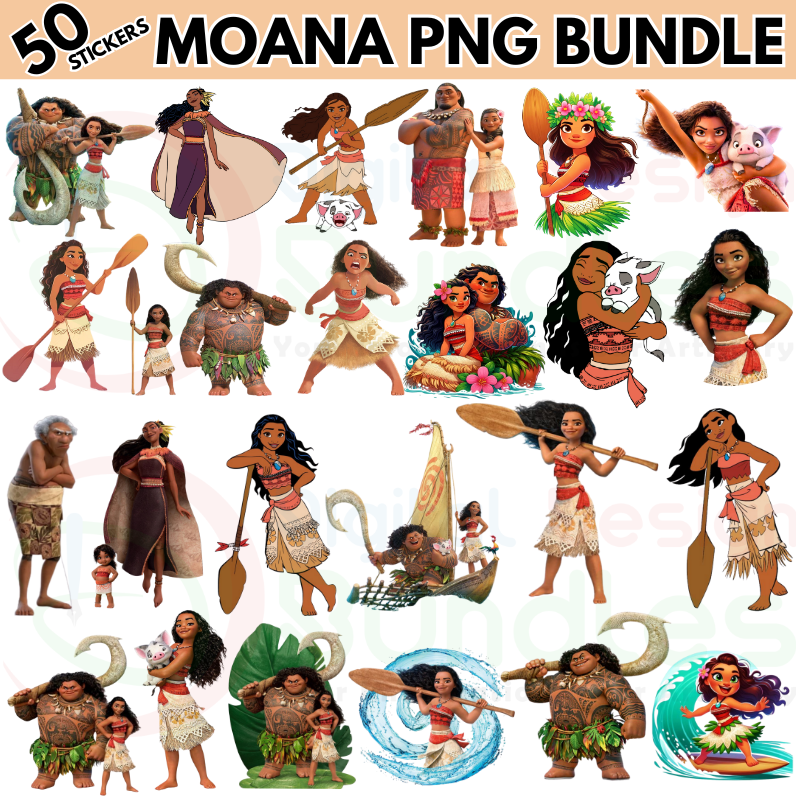Moana PNG Bundle