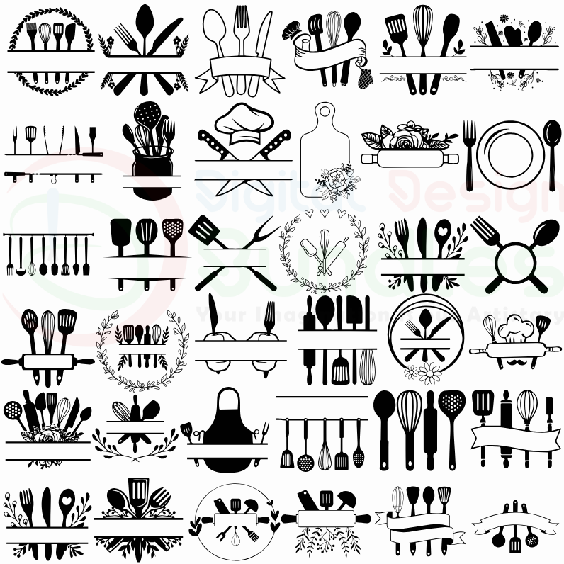 Kitchen Monogram SVG