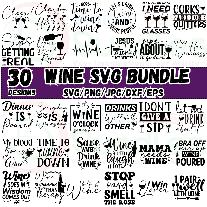 Wine SVG Bundle