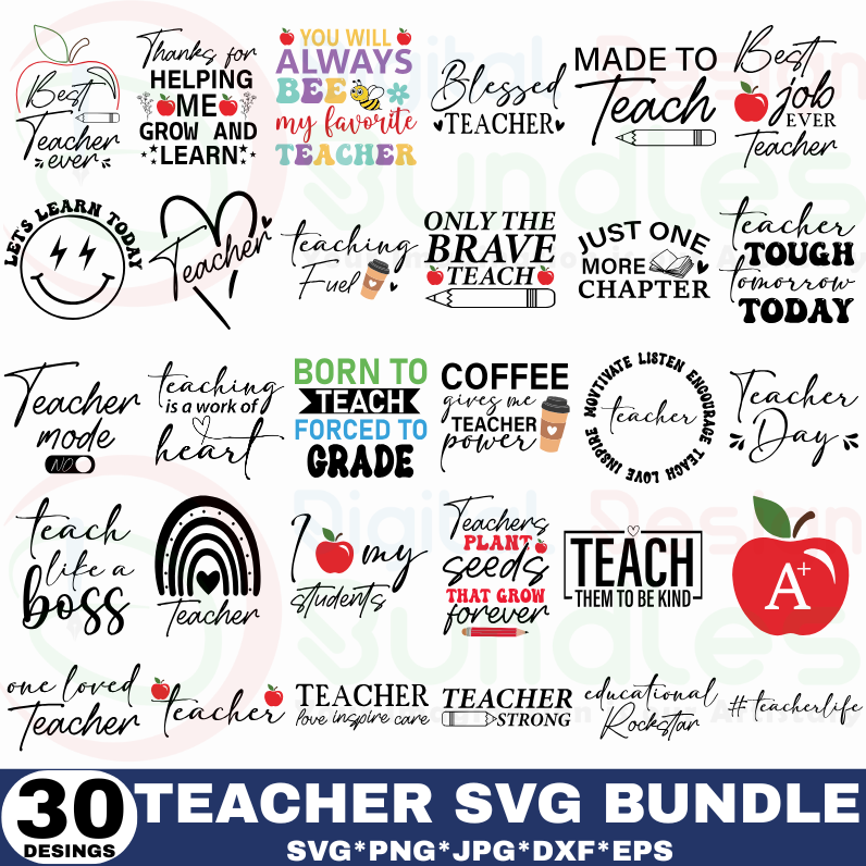 Teacher SVG Bundle