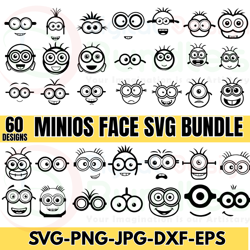 Minions Face SVG