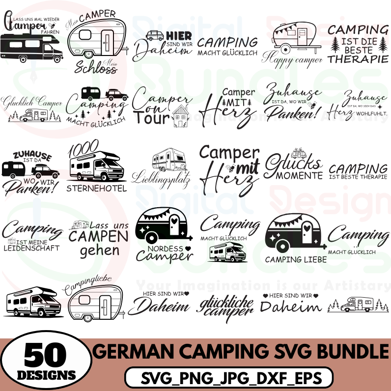 German Camping SVG