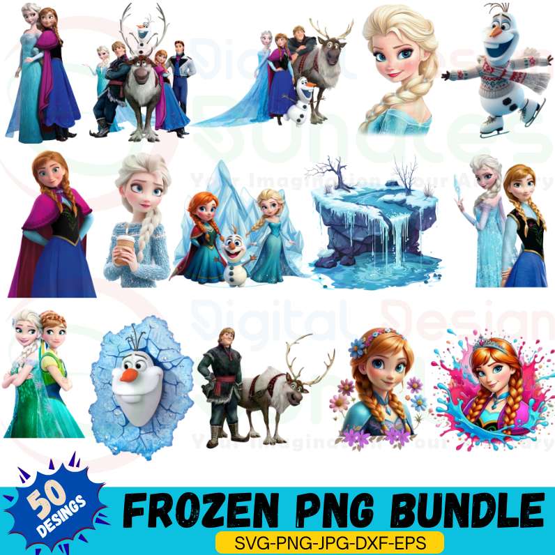 Frozen PNG Bundle