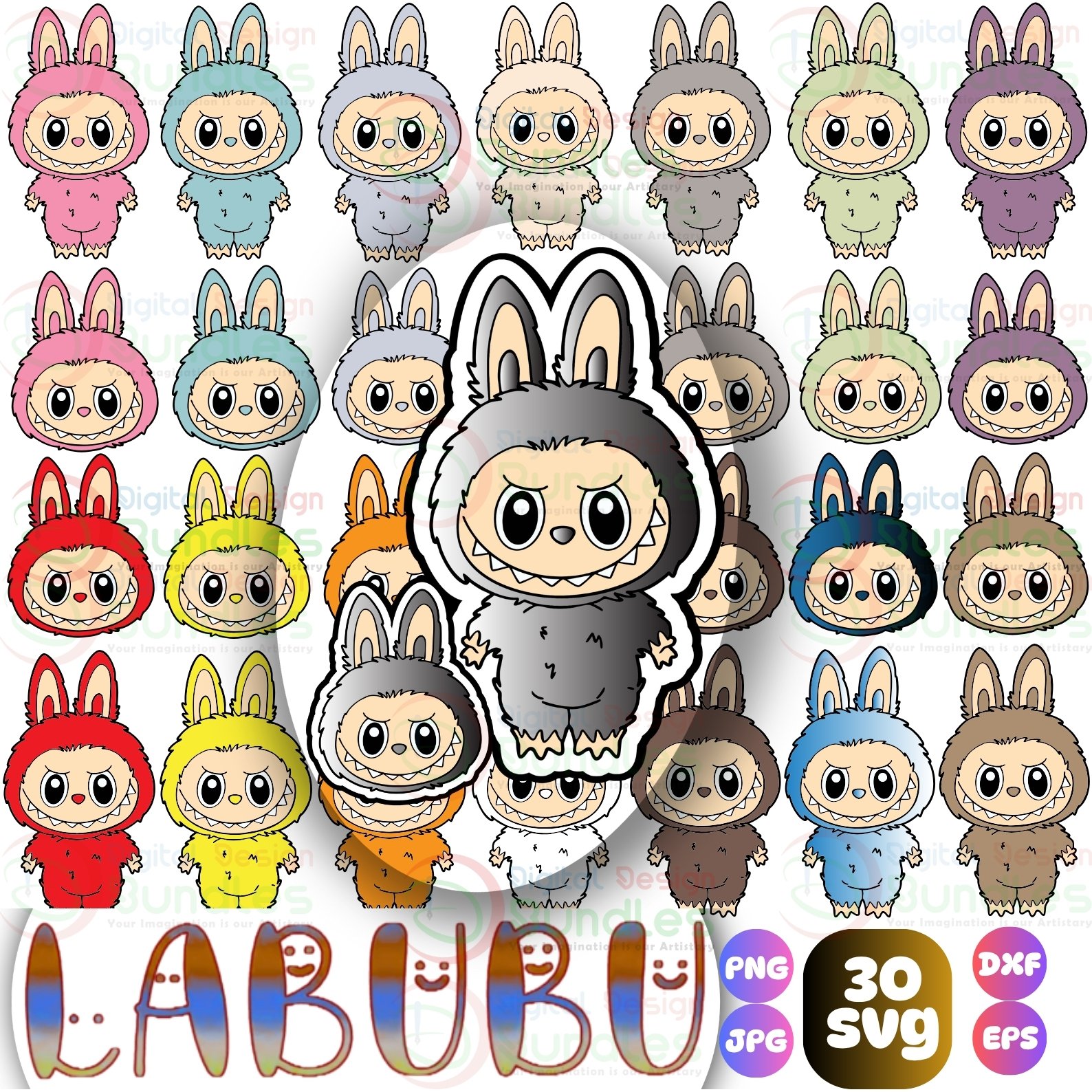 Labubu SVG Bundle - 2