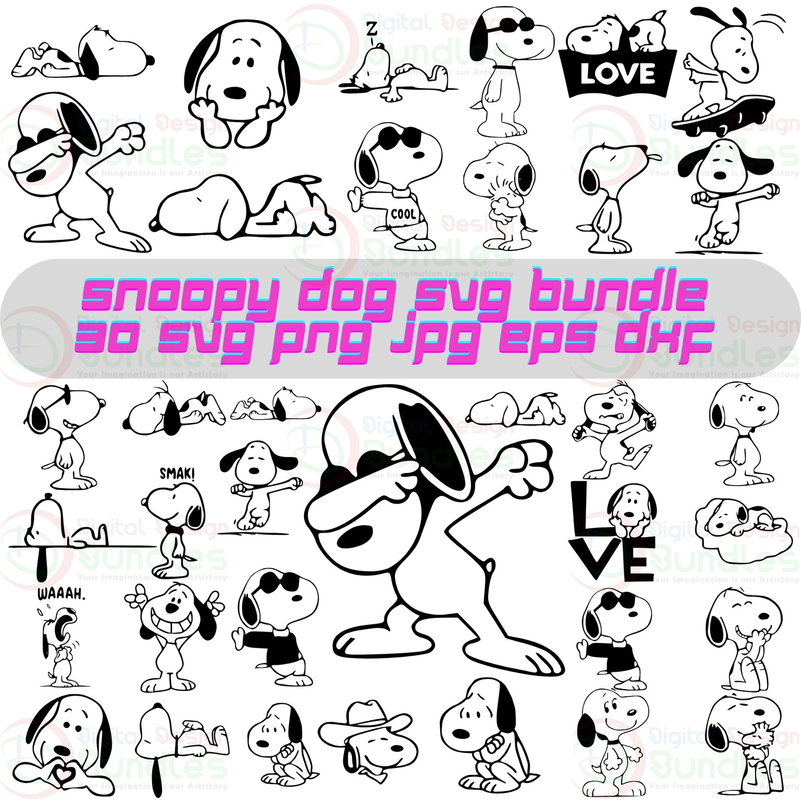 Snoopy Svg Bundle